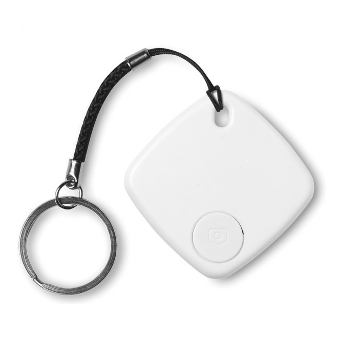 PORTE-CLES CONNECTE PERSONNALISE  'TRACKER' - blanc