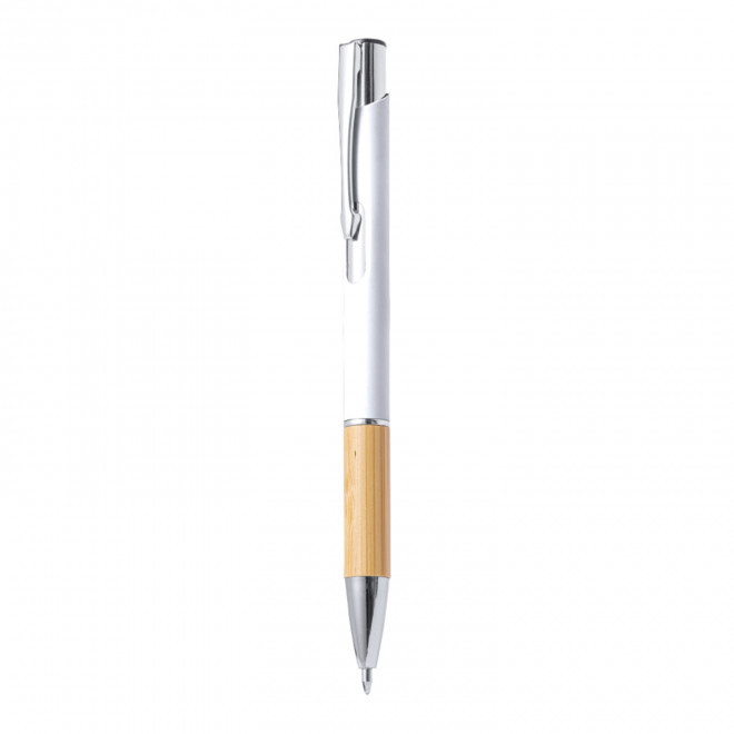 STYLO PUBLICITAIRE EN ALUMINIUM 'ALUSTI SOFT' - blanc