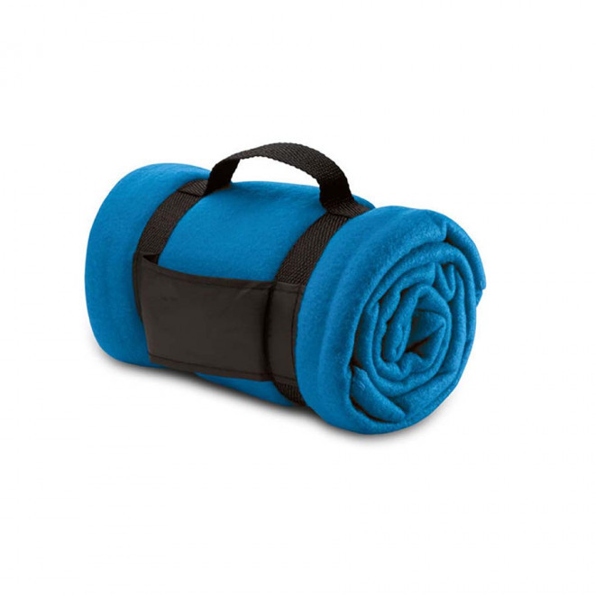 PLAID POLAIRE PERSONNALISABLE 'ODENSA' - bleu royal