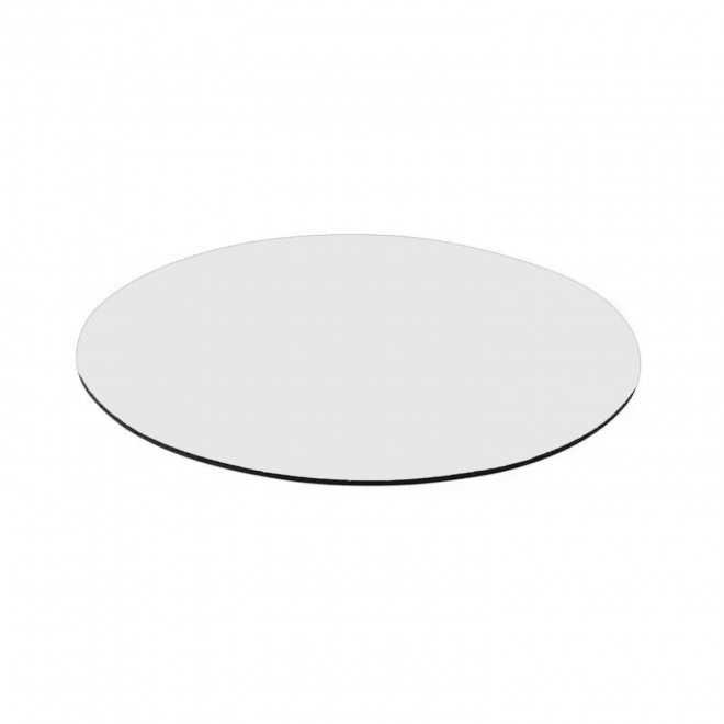 TAPIS DE SOURIS PERSONNALISABLE ROND 'SULIM' - blanc