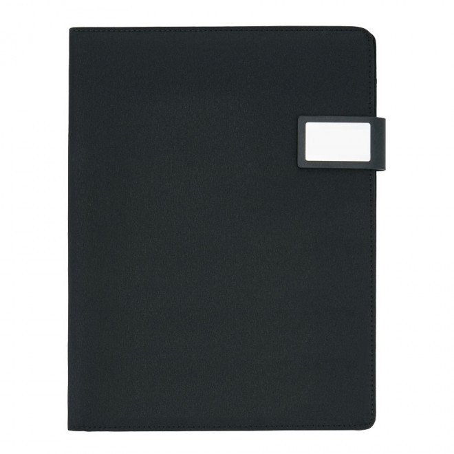 CONFERENCIER PUBLICITAIRE A4 AVEC SUPPORT TABLETTE 'SPRINGFIELD' - noir