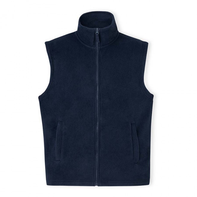 BODYWARMER POLAIRE MIXTE PUBLICITAIRE 'COLARO' - bleu marine