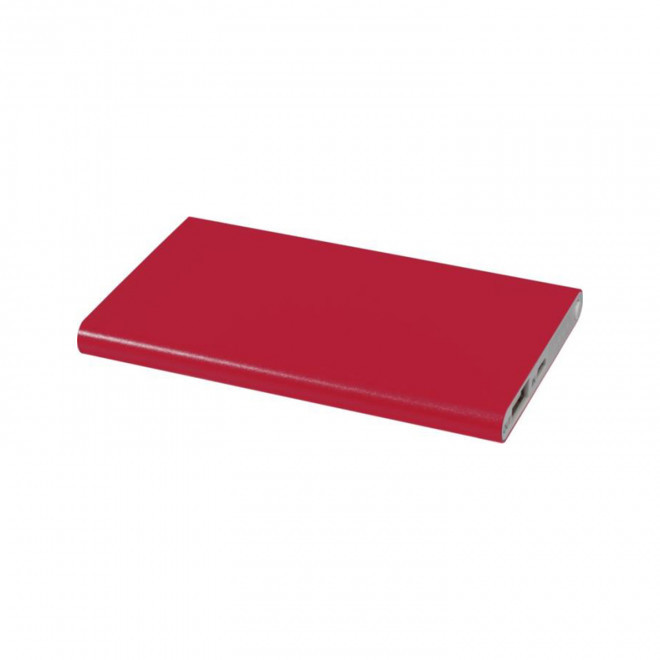 BATTERIE DE SECOURS 4000 MAH PERSONNALISABLE 'POWERDOCK' - rouge
