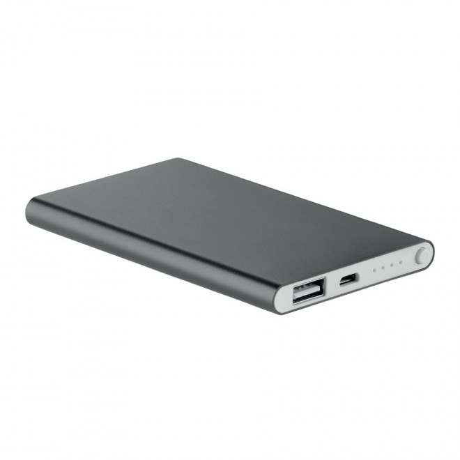 BATTERIE DE SECOURS 4000 MAH PERSONNALISABLE 'POWERDOCK' - anthracite
