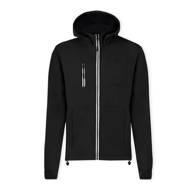 VESTE SOFTSHELL MIXTE PUBLICITAIRE 'ISIDORE' - noir