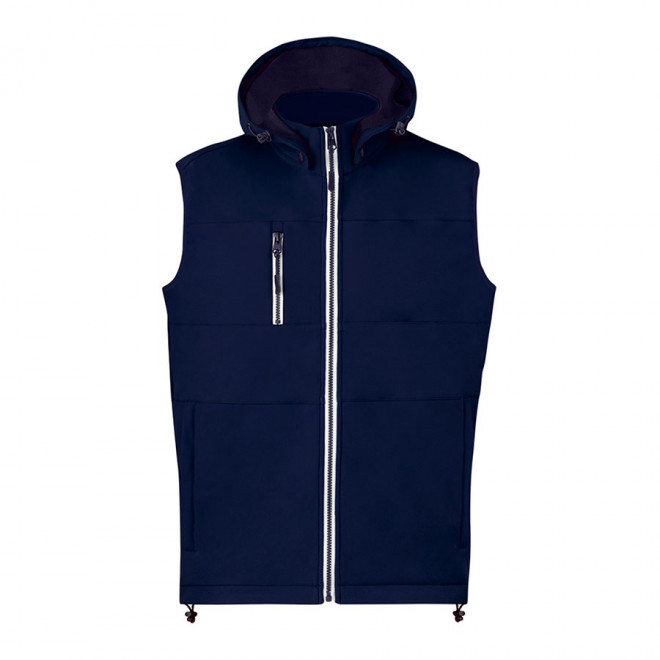 BODYWARMER SOFTSHELL MIXTE PROMOTIONNEL 'ISIDORE BW' - bleu marine