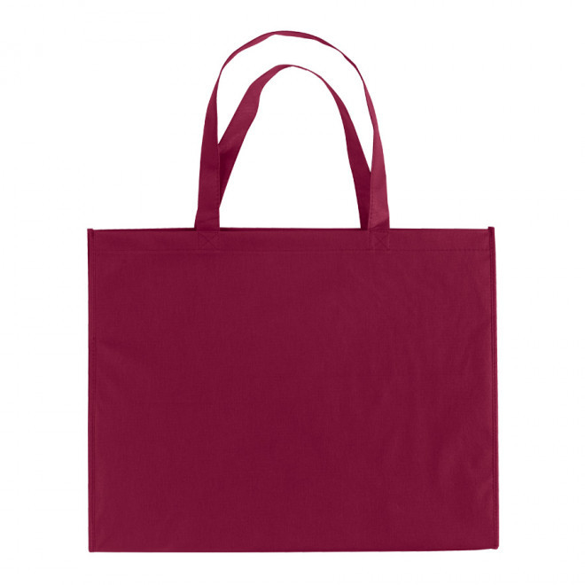 SAC SHOPPING ANSES LONGUES 'MILAZZO' 80 GR/M² - bordeaux