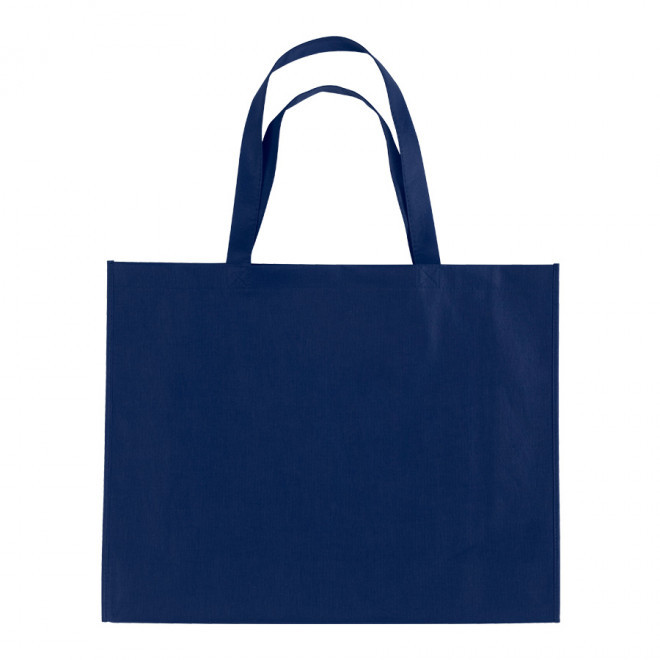 SAC SHOPPING ANSES LONGUES 'MILAZZO' 80 GR/M² - bleu marine