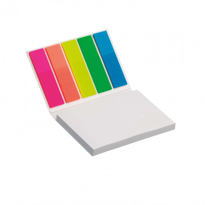 MINI MEMOS ET MARQUE-PAGES PERSONNALISABLE 'BILLY SOUPLE'  - blanc