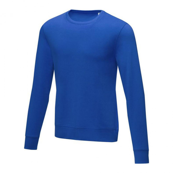 SWEAT COL ROND PUBLICITAIRE HOMME 'ZERIO' - bleu