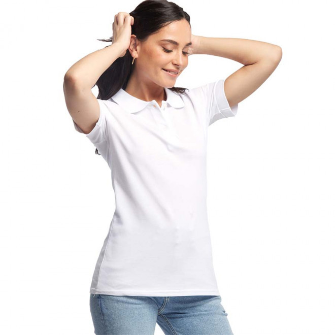 POLO FEMME LES FILOSOPHES PUBLICITAIRE 'BEAUVOIR' - blanc