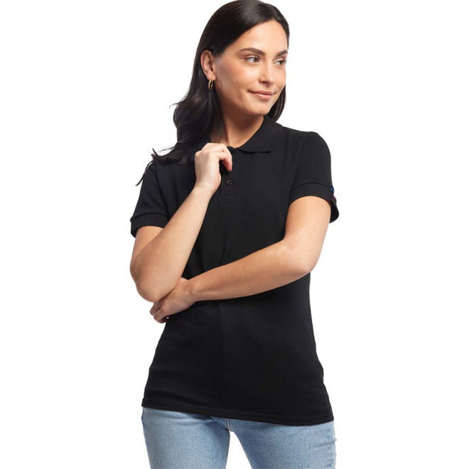 POLO FEMME LES FILOSOPHES PUBLICITAIRE 'BEAUVOIR' - noir