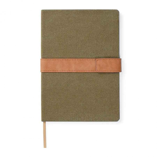 CARNET EN TOILE PUBLICITAIRE 'RETRI' - vert