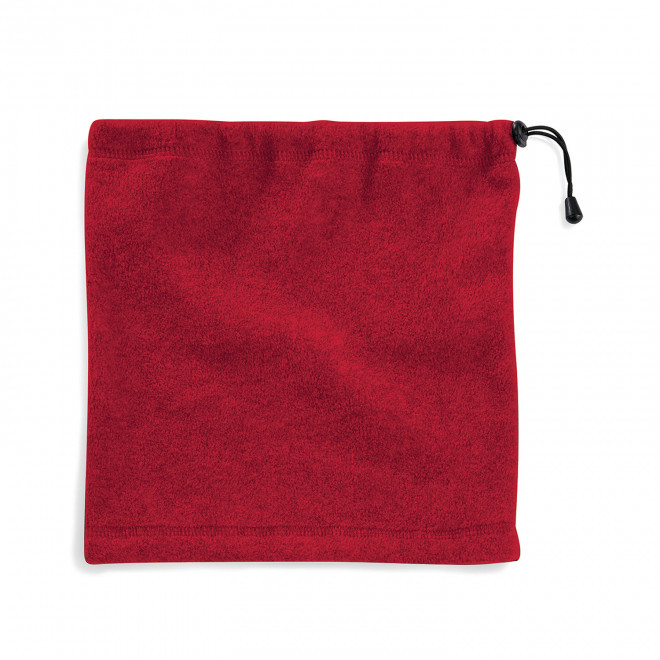 BONNET CACHE COU POLAIRE PERSONNALISABLE 'COMBO' - rouge