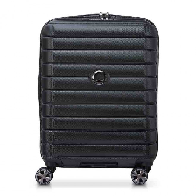 VALISE CABINE 55 CM DELSEY PUBLICITAIRE 'SHADOW 5.0' - noir