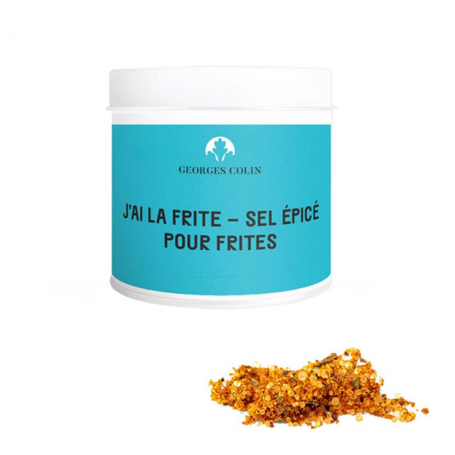 POT EPICES PUBLICITAIRE GEORGES COLIN 'AROMA' - la frite - sel épicé
