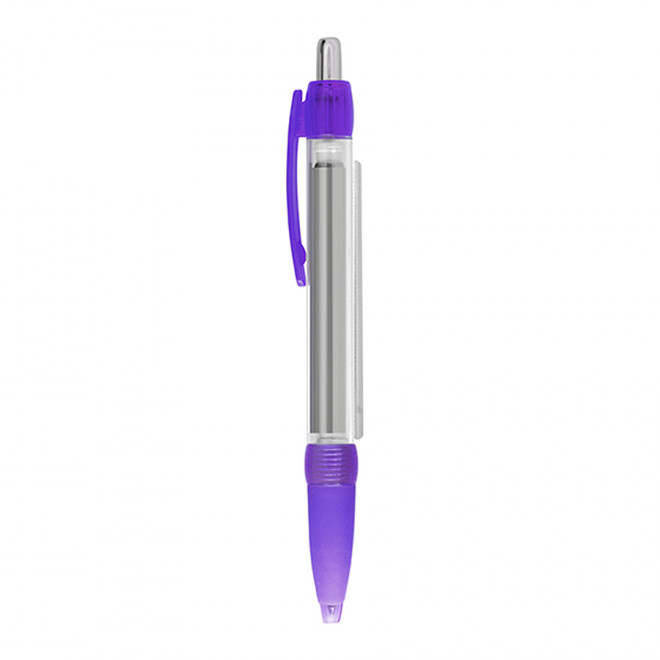 STYLO PUBLICITAIRE AVEC BANNIERE DEROULANTE 'SCROLL' - violet