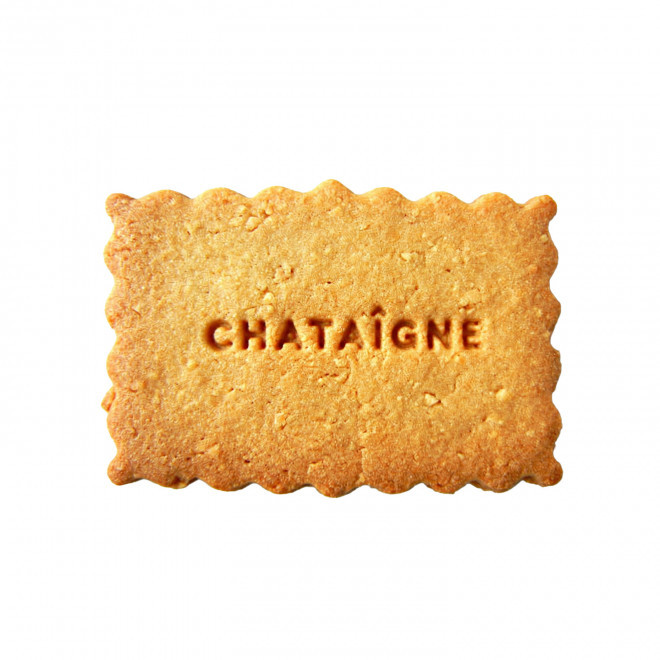 BISCUIT PERSONNALISABLE 'LOVELY'  - chataîgne