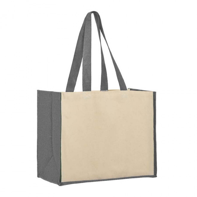SAC EN JUTE PUBLICITAIRE 'PEREA' - gris