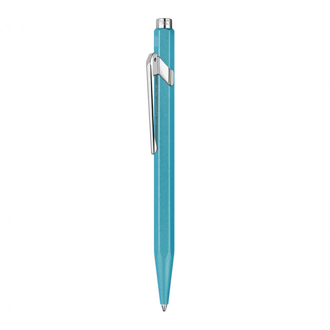STYLO BILLE PUBLICITAIRE CARAN DACHE 'COLORMAT-X' - turquoise