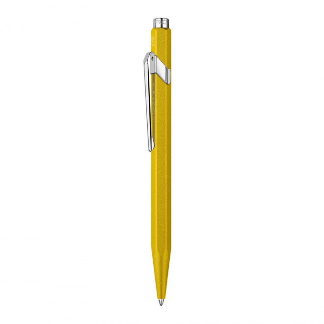 STYLO BILLE PUBLICITAIRE CARAN DACHE 'COLORMAT-X' - jaune