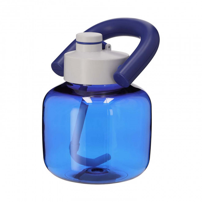 GOURDE AVEC PAILLE PERSONNALISEE 1.8L 'KETTLEBELL' - bleu