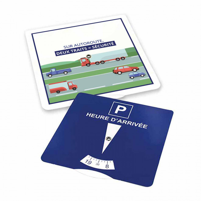 DISQUE DE STATIONNEMENT PUBLICITAIRE 'APARKA DISTANCE' - distance