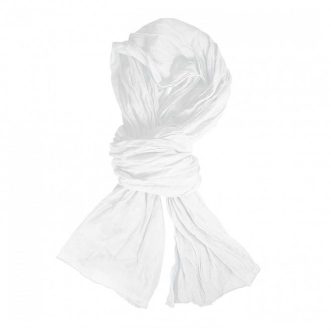 CHECHE FOULARD PERSONNALISABLE 'LORENCE' - blanc