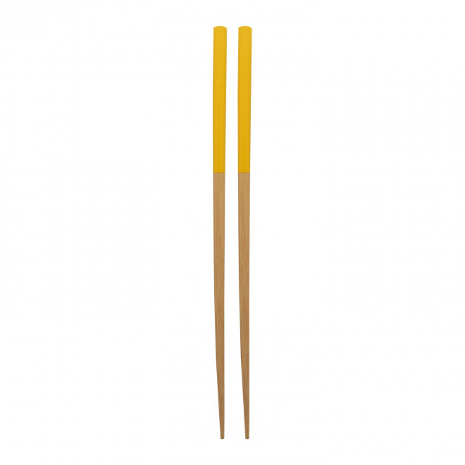 BAGUETTES PERSONNALISABLE EN BAMBOU 'BOLSU' - jaune