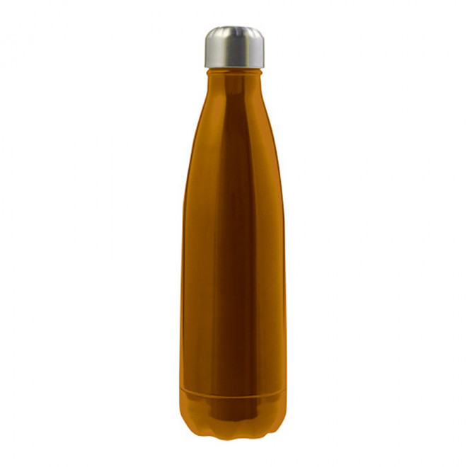 BOUTEILLE ISOTHERME PERSONNALISABLE 500ML 'MATERA' 4 JOURS - orange