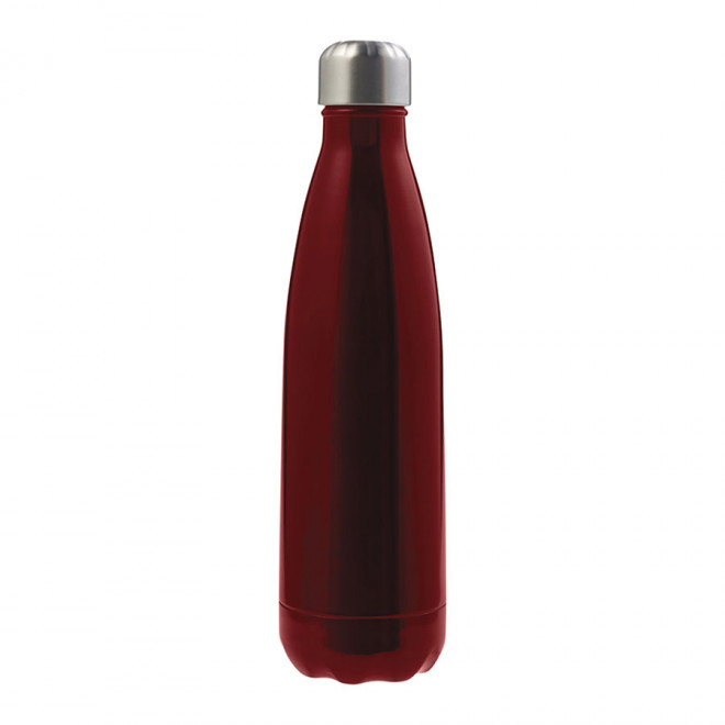 BOUTEILLE ISOTHERME PERSONNALISABLE 500ML 'MATERA' 4 JOURS - rouge
