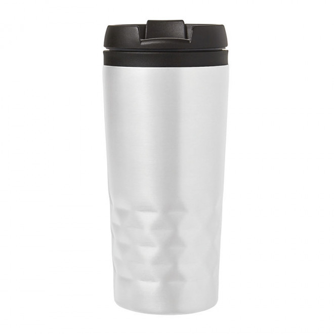 MUG ISOTHERME PERSONNALISABLE 'PRISME' 4 JOURS - blanc