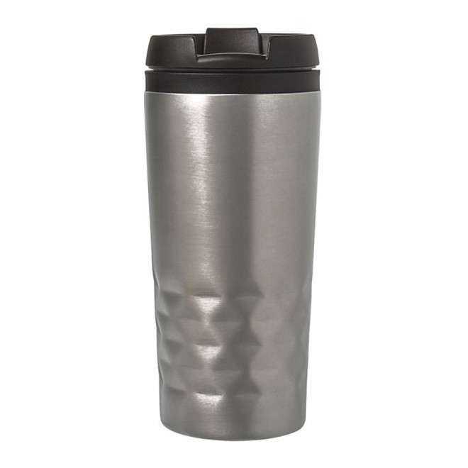MUG ISOTHERME PERSONNALISABLE 'PRISME' 4 JOURS - argenté