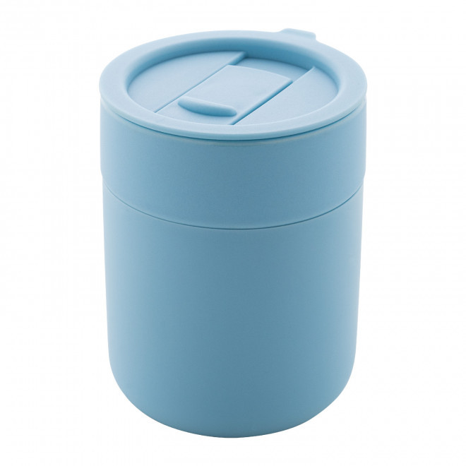 MUG PERSONNALISE EN CERAMIQUE ET SILICONE 'CERAMU'  - bleu ciel