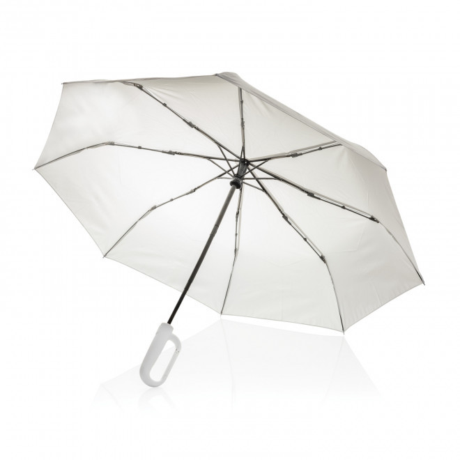 PARAPLUIE AVEC MOUSQUETON RPET PERSONNALISABLE 'YARA'  - beige