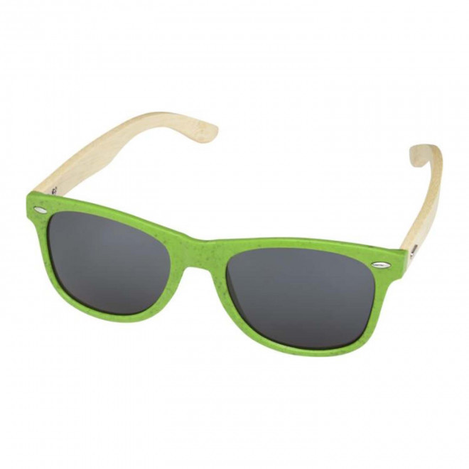 LUNETTES DE SOLEIL PUBLICITAIRES EN BAMBOU 'ELI' 4J - citron vert