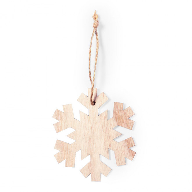 ORNEMENTS PERSONNALISABLE EN BOIS NOEL 'HOUTO' - flocon
