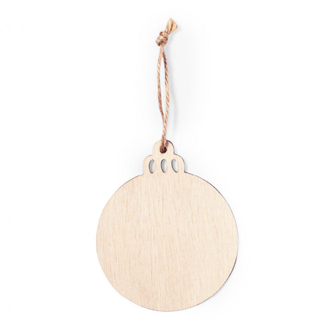 ORNEMENTS PERSONNALISABLE EN BOIS NOEL 'HOUTO' - boule