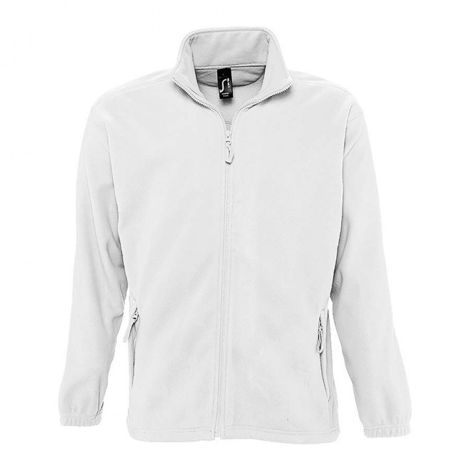 VESTE POLAIRE PUBLICITAIRE ZIPPEE HOMME 'NORTH' 300 GR/M² - blanc