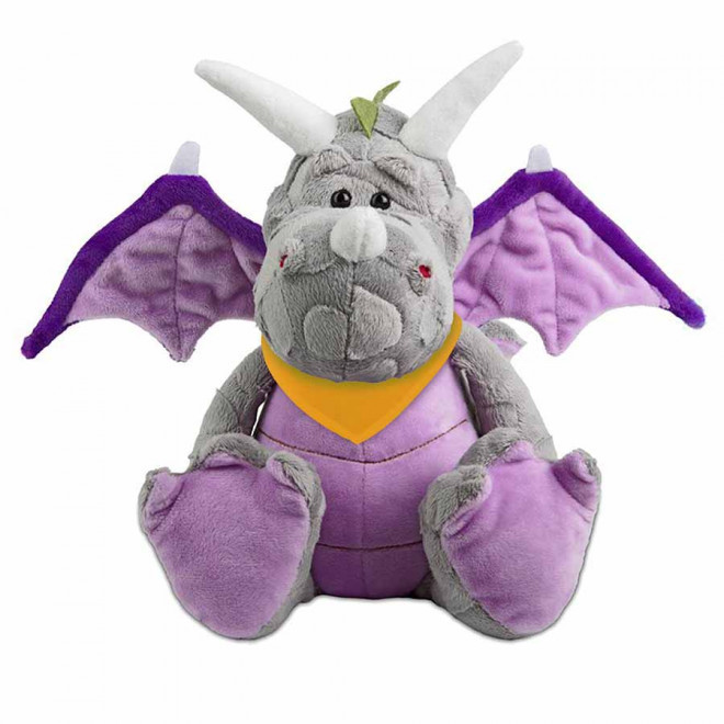 PELUCHE DRAGON PERSONNALISABLE 'ZOVA BANDANA' - jaune