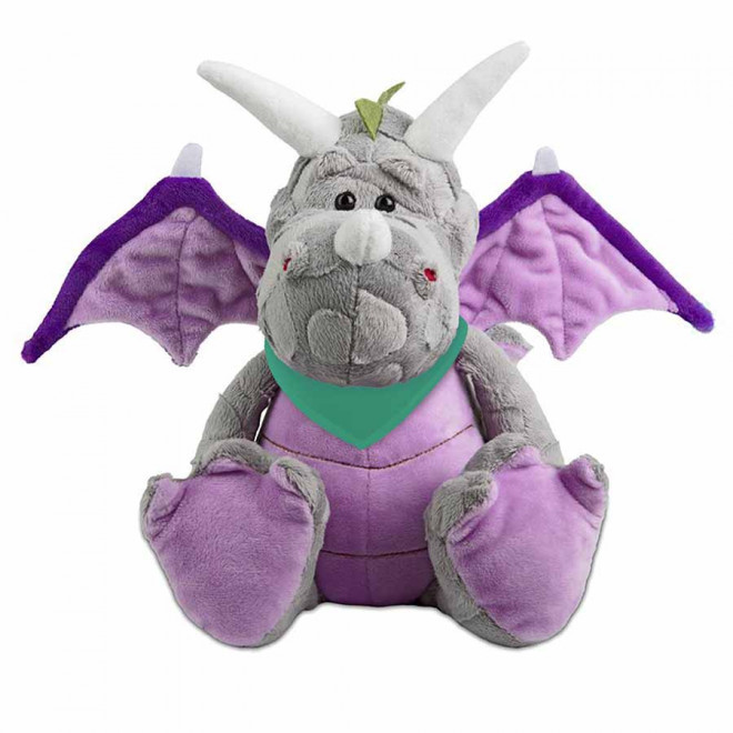 PELUCHE DRAGON PERSONNALISABLE 'ZOVA BANDANA' - vert