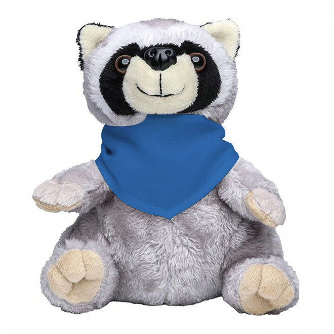 PELUCHE RATON LAVEUR PERSONNALISABLE 'RATOUNE BANDANA' - bleu