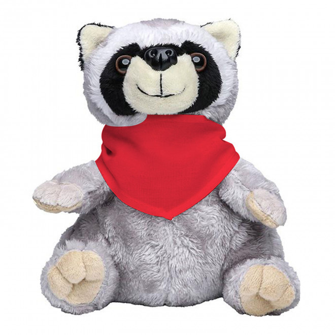 PELUCHE RATON LAVEUR PERSONNALISABLE 'RATOUNE BANDANA' - rouge