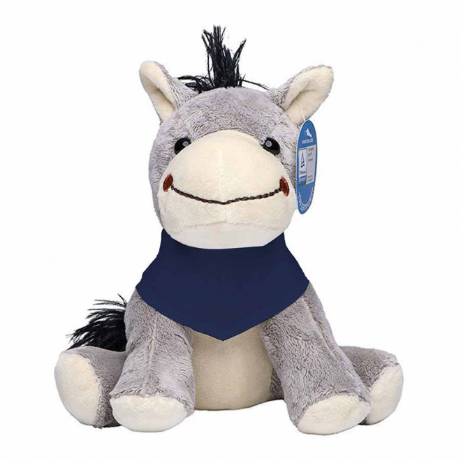 PELUCHE ANE PERSONNALISABLE 'JULES BANDANA' - bleu foncé