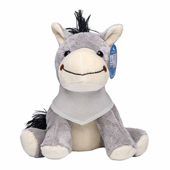 PELUCHE ANE PERSONNALISABLE 'JULES BANDANA' - naturel