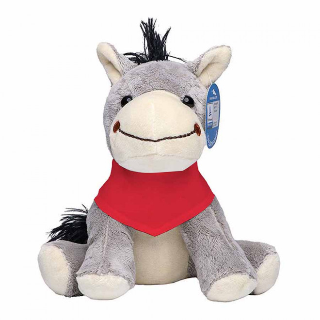 PELUCHE ANE PERSONNALISABLE 'JULES BANDANA' - rouge