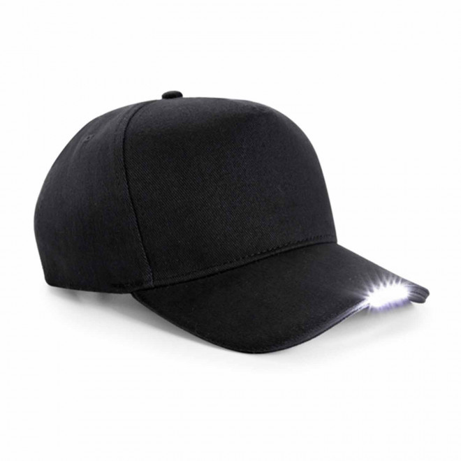 CASQUETTE LED BEECHFIELD PERSONNALISABLE 'CALIGHT' - noir
