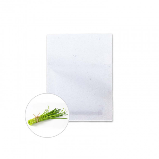 SACHET DE GRAINES PERSONNALISABLE ZERO PLASTIQUE 'RECOL' - ciboulette