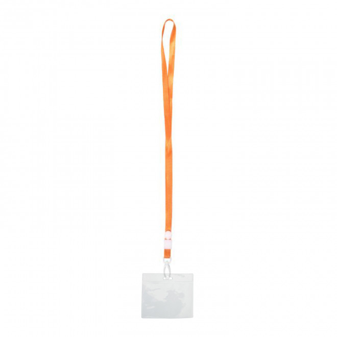 TOUR DE COU AVEC PORTE CARTES 'MOTI' - orange