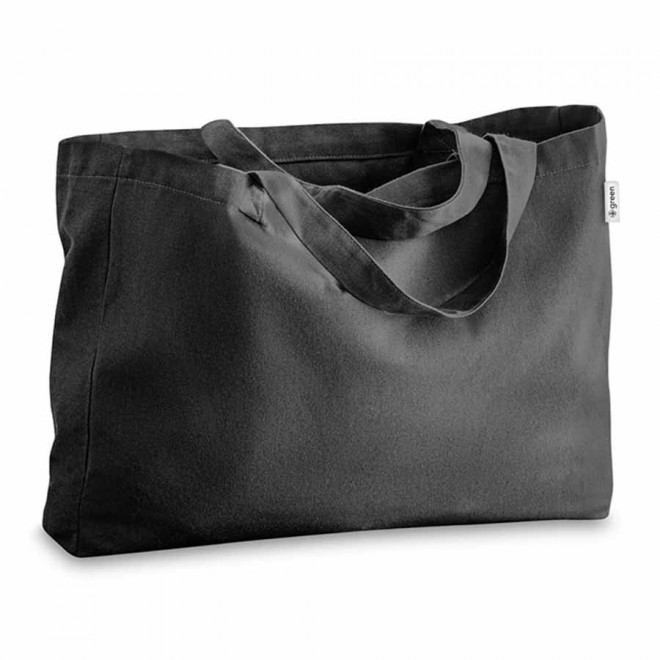 SAC COTON RECYCLE PERSONNALISABLE 'VOJO' - noir